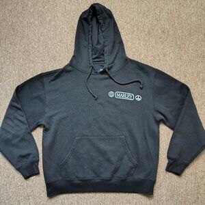 BOB MARLEY Hoodie Men M Black ROOTS ROCK REGGAE Pullover Fleece Cotton Rasta